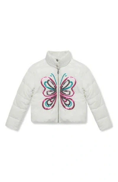 PEEK AREN'T YOU CURIOUS PEEK AREN'T YOU CURIOUS KIDS' BUTTERFLY PUFFER JACKET