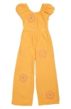 PEEK AREN'T YOU CURIOUS KIDS' EMBROIDERED COTTON JUMPSUIT