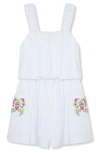 PEEK AREN'T YOU CURIOUS KIDS' EMBROIDERED TANK ROMPER