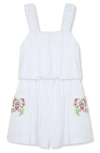 PEEK AREN'T YOU CURIOUS PEEK AREN'T YOU CURIOUS KIDS' EMBROIDERED TANK ROMPER