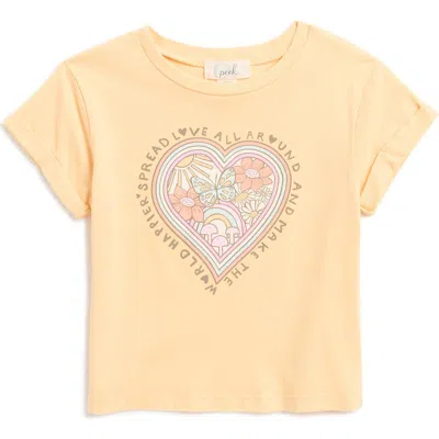Peek Aren't You Curious Kids' Spread Love Graphic T-shirt