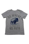 Peek Aren't You Curious Peek 'no Path' Graphic T-shirt In Gray