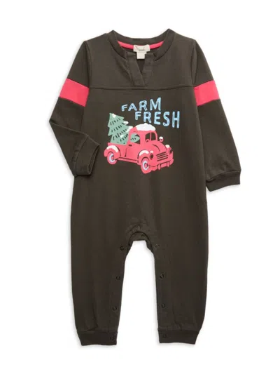 Peek Baby Boy's Farm Fresh Coverall In Dark Brown