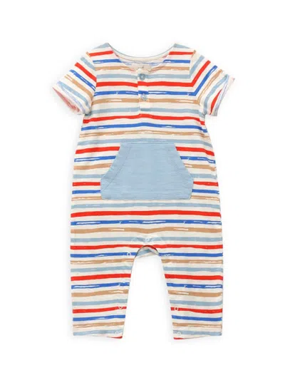 Peek Baby Boy's Striped Cotton Coverall