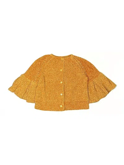 Pre-owned Peek Kids' ... Cardigan Sweater In Gold