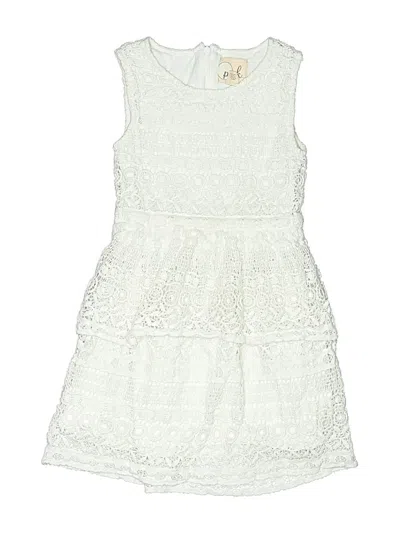 Pre-owned Peek Kids' ... Dress In White