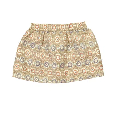 Pre-owned Peek Kids' Girls Pink Purple Silver Skirt In Multi