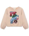 Peek Kids Peace Pullover In Gold