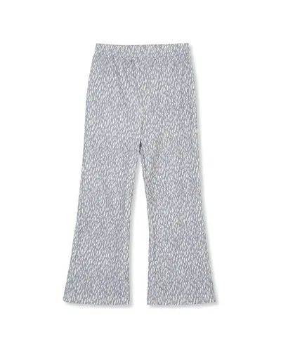 Peek Kids Ribbed Flare Pant In Red