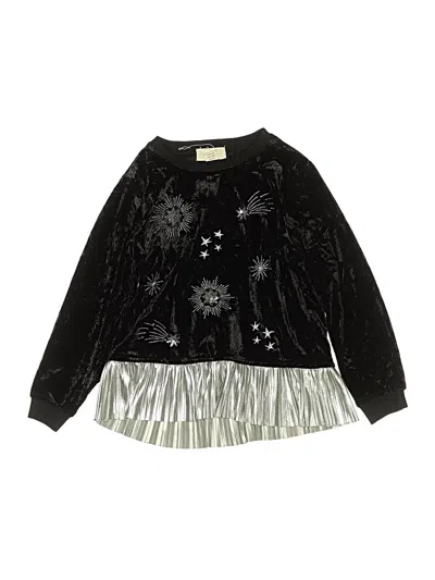 Pre-owned Peek Kids' ... Long Sleeve Blouse In Black