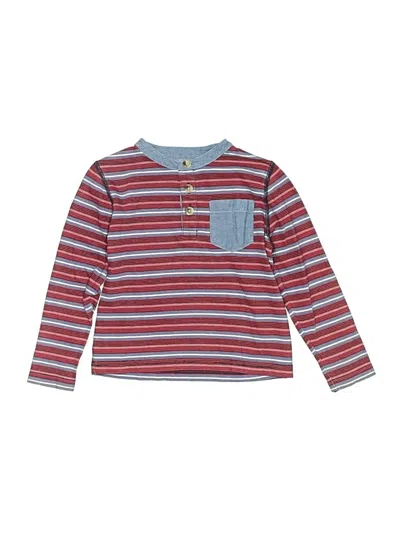 Pre-owned Peek Kids' ... Long Sleeve Henley Shirt In Blue