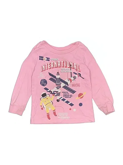Pre-owned Peek Kids' ... Long Sleeve T-shirt In Pink