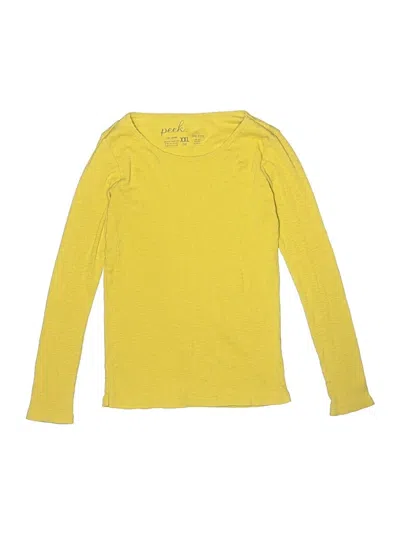 Pre-owned Peek Kids' ... Long Sleeve T-shirt In Yellow
