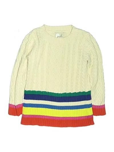 Pre-owned Peek Kids' ... Pullover Sweater In White
