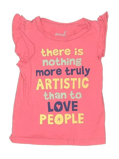 Pre-owned Peek Kids' ... Sleeveless T-shirt In Pink