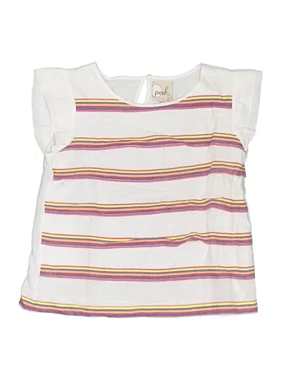 Pre-owned Peek Kids' ... Sleeveless T-shirt In Ivory