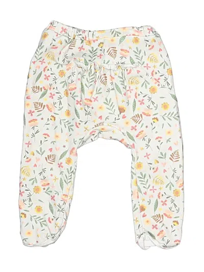 Pre-owned Peek Kids' ... Snow Pants With Bib In Ivory
