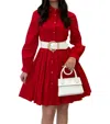 Peekskill Pearls Dress In Red