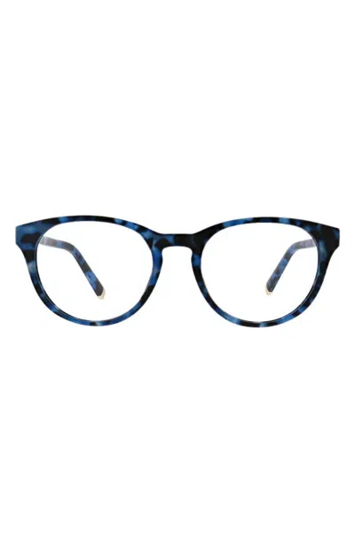 Peepers Canyon 49mm Blue Light Blocking Reading Glasses In Navy Tortoise