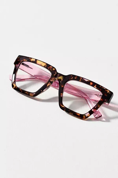 Peepers Take A Bow Blue Light Readers In Pink