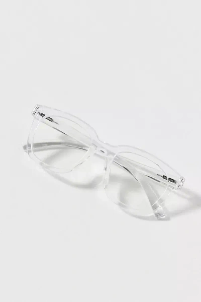 Peepers To The Max Blue Light Square Readers In White