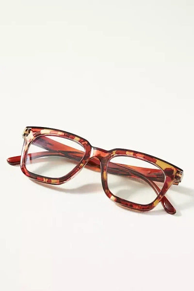 Peepers Tortoise Shell Readers In Red