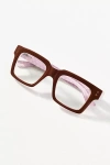 Peepers Xoxo Square Readers In Brown