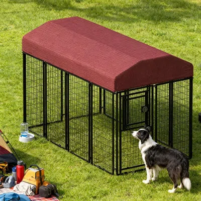 Peepets 12 Pieces Square Tube Wire Running Cage Black Running Cage Single Door In Gray