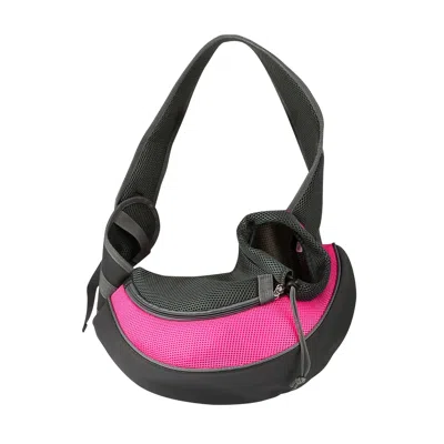 Peepets Pet Carrier For Dogs Cats Hand Free Sling Adjustable Padded Strap Tote Bag Breathable Shoulder Bag C In Pink