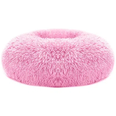 Peepets Pet Dog Bed Soft Warm Fleece Puppy Cat Bed Dog Cozy Nest Sofa Bed Cushion L Size In Pink
