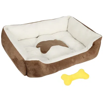 Peepets Pet Dog Bed Soft Warm Fleece Puppy Cat Bed Dog Cozy Nest Sofa Bed Cushion Mat S Size In Multi