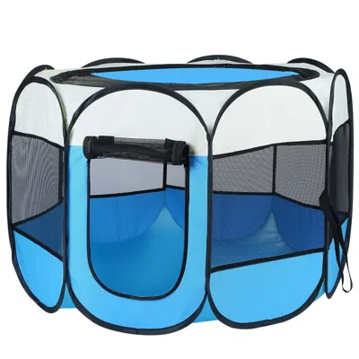 Peepets Portable Foldable Pet Tent Exercise Pen Kennel Removable Zipper Top And Bottom Water Resistant Indoo In Animal Print