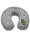 Pegasus Home Fashions Baylor Bears Cheetah Print Memory Foam Travel Pillow In Transparent
