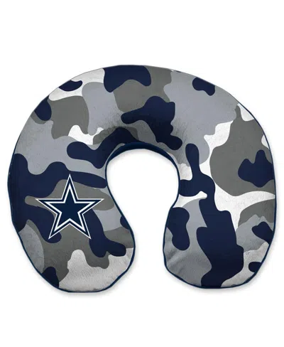 Pegasus Home Fashions Dallas Cowboys Camo Memory Foam Travel Pillow In Multi