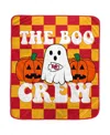 Pegasus Home Fashions Kansas City Chiefs 50" X 60" Boo Crew Flannel Fleece Blanket In Multi