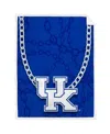 Pegasus Home Fashions Kentucky Wildcats 60'' X 80'' Fan Chain Flannel Sherpa Blanket In Blue