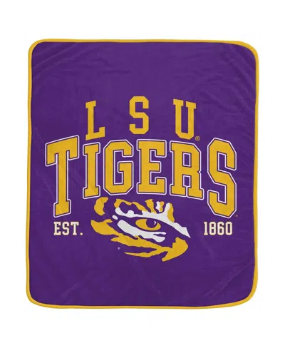 Pegasus Home Fashions Lsu Tigers Vintage Arch Ultra Soft 50" X 60" Blanket In No Color