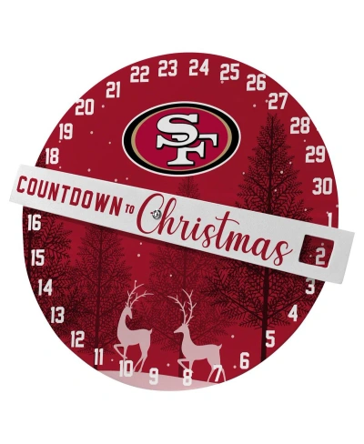 Pegasus Home Fashions Pegasus San Francisco 49ers Countdown To Christmas Wall Sign In Multi