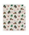 Pegasus Home Fashions Pegasus Texas Longhorns Holiday Truck Repeat 50" X 60" Sherpa Flannel Fleece Blanket In Multi