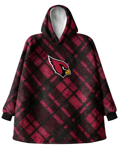 Pegasus Sports Arizona Cardinals Nfl Team Hooded Sherpa Blanket In Red