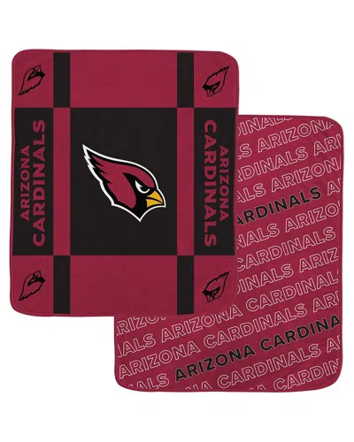 Pegasus Sports Arizona Cardinals Nfl Team Reversible Fleece Blanket In Red