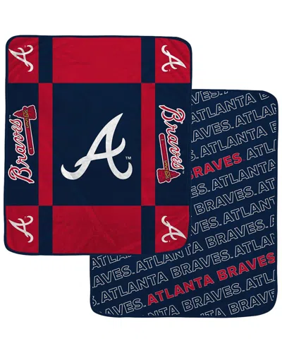 Pegasus Sports Atlanta Braves Mlb Double-sided Plush Blanket In Multi