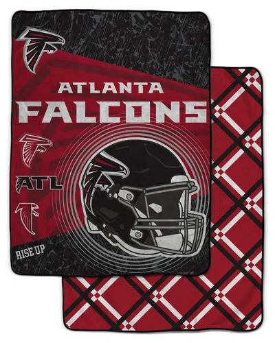 Pegasus Sports Atlanta Falcons Nfl Team Helmet Oversized Fleece Blanket In Multi