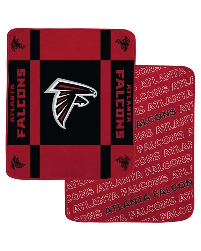 Pegasus Sports Atlanta Falcons Nfl Team Reversible Fleece Blanket In Red