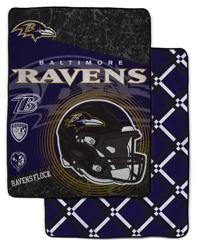 Pegasus Sports Baltimore Ravens Nfl Team Helmet Oversized Fleece Blanket In Multi
