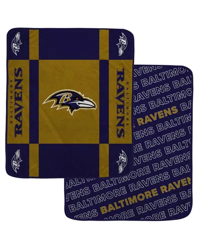 Pegasus Sports Baltimore Ravens Nfl Team Reversible Fleece Blanket In Multi