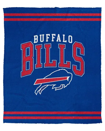 Pegasus Sports Buffalo Bills Nfl Team Classic Logo Fleece Blanket In Blue