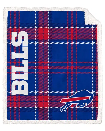 Pegasus Sports Buffalo Bills Nfl Team Classic Plaid Sherpa Throw In Blue
