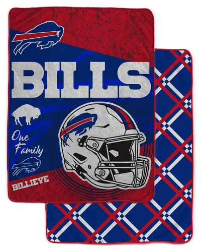 Pegasus Sports Buffalo Bills Nfl Team Helmet Oversized Fleece Blanket In Multi