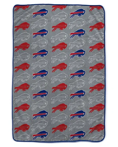 Pegasus Sports Buffalo Bills Nfl Team Logomania Oversized Fleece Blanket In Multi